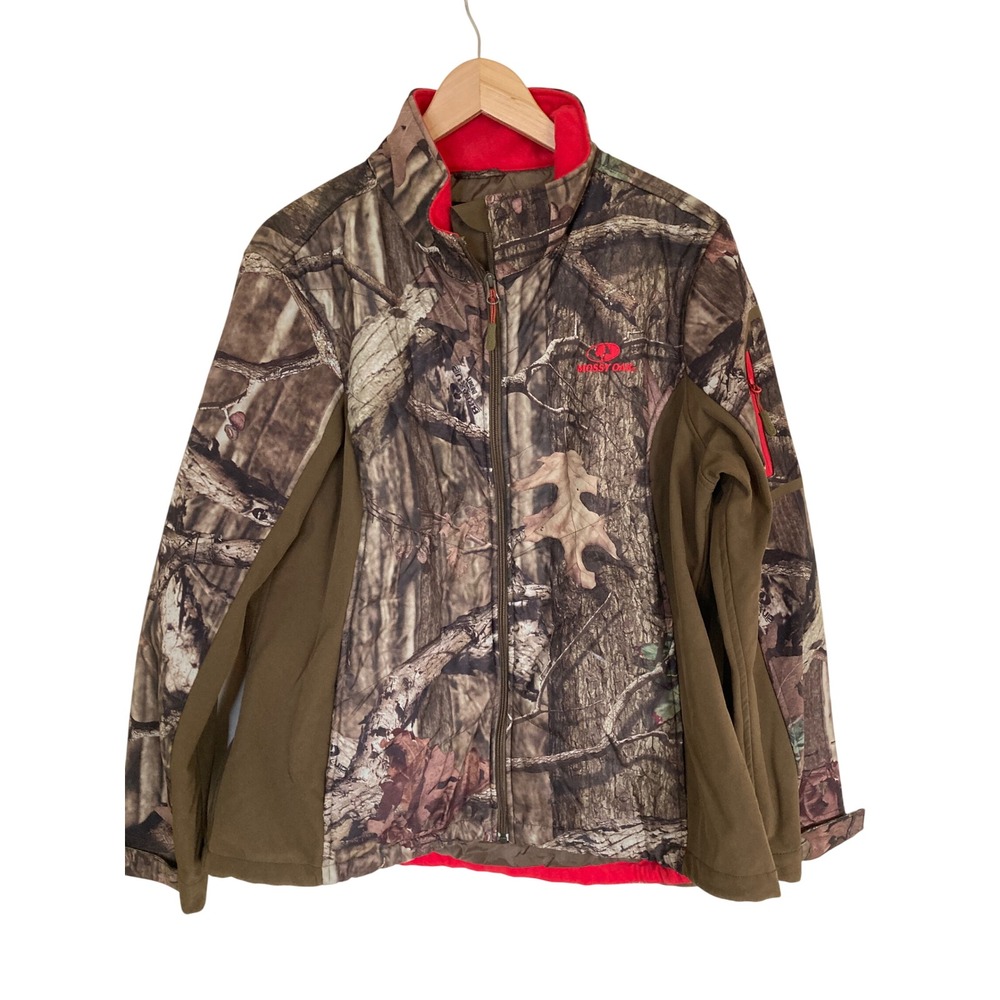 Mossy Oak Break-Up Infinity Camo Jacket Womens XL Full Zip Fleece TKF-W415/MO